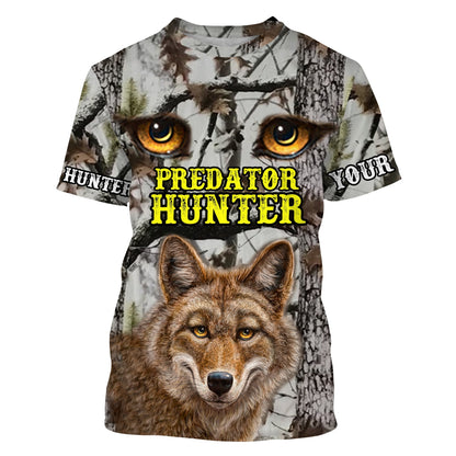 Predator Hunting Customize Name 3D Shirts