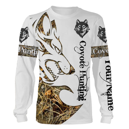 Coyote Hunting Customize Name 3D Shirts