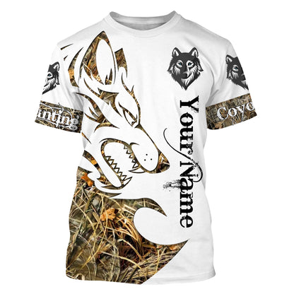 Coyote Hunting Customize Name 3D Shirts