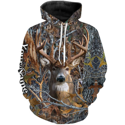 Deer Hunting Camo Customize Name 3D Shirts