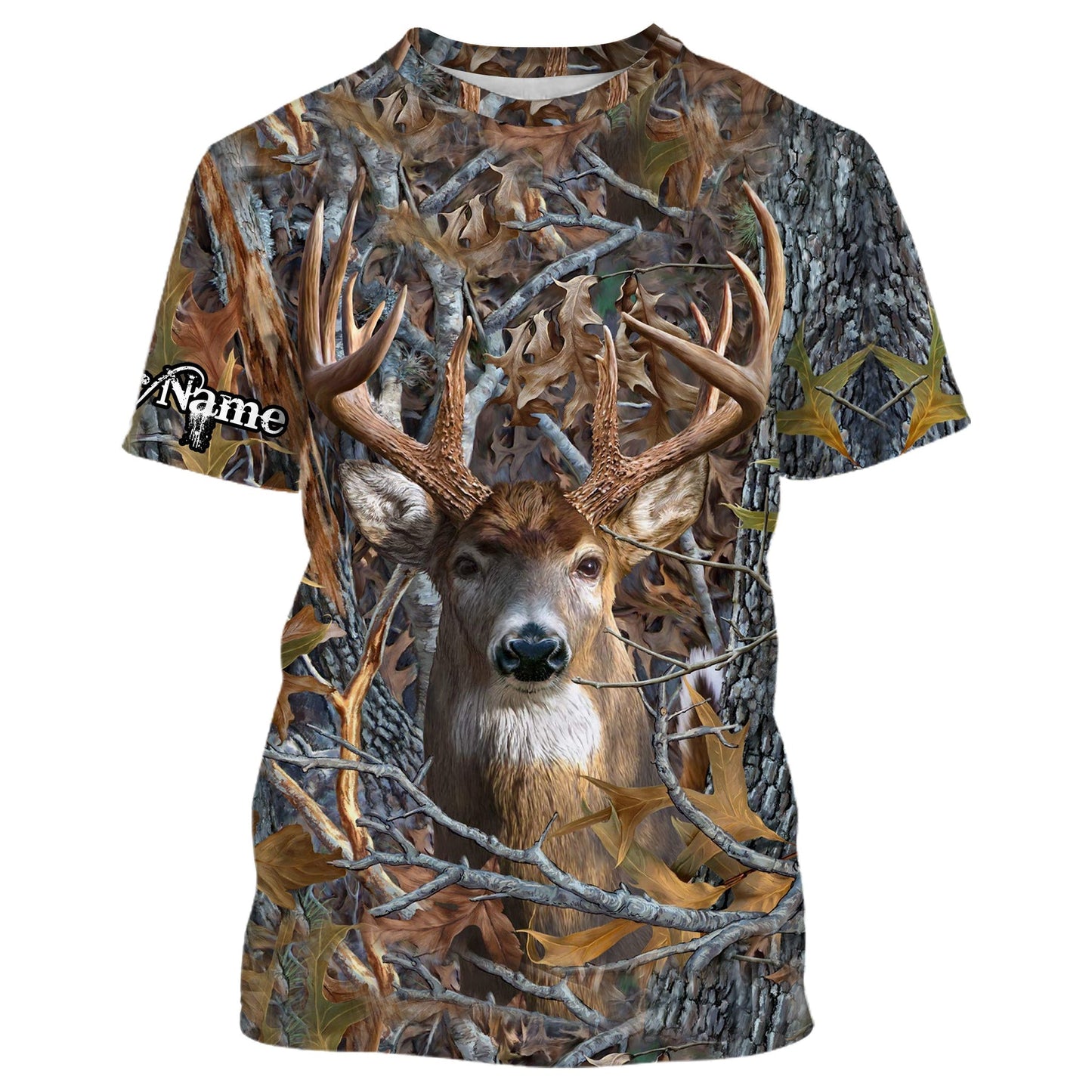 Deer Hunting Camo Customize Name 3D Shirts