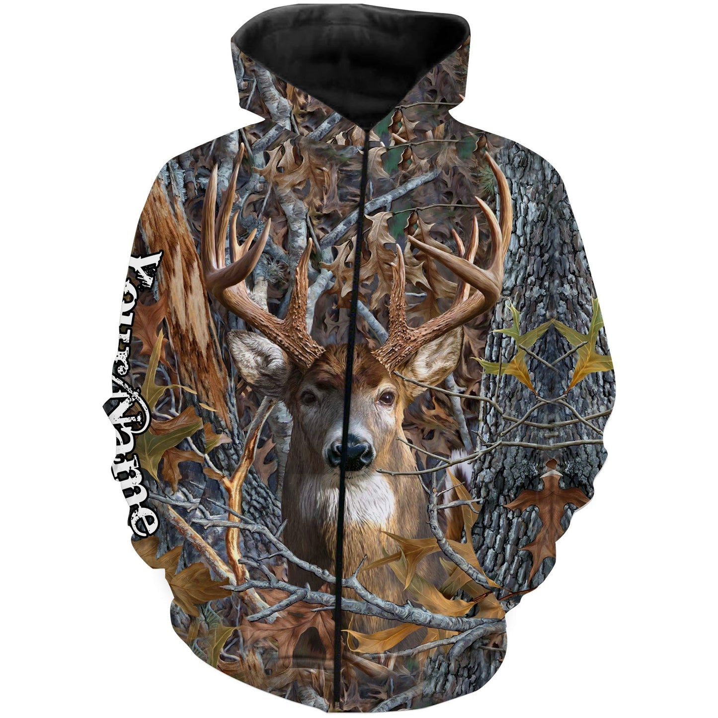 Deer Hunting Camo Customize Name 3D Shirts