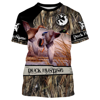 Duck Hunting Waterfowl Customize Name 3D Shirts