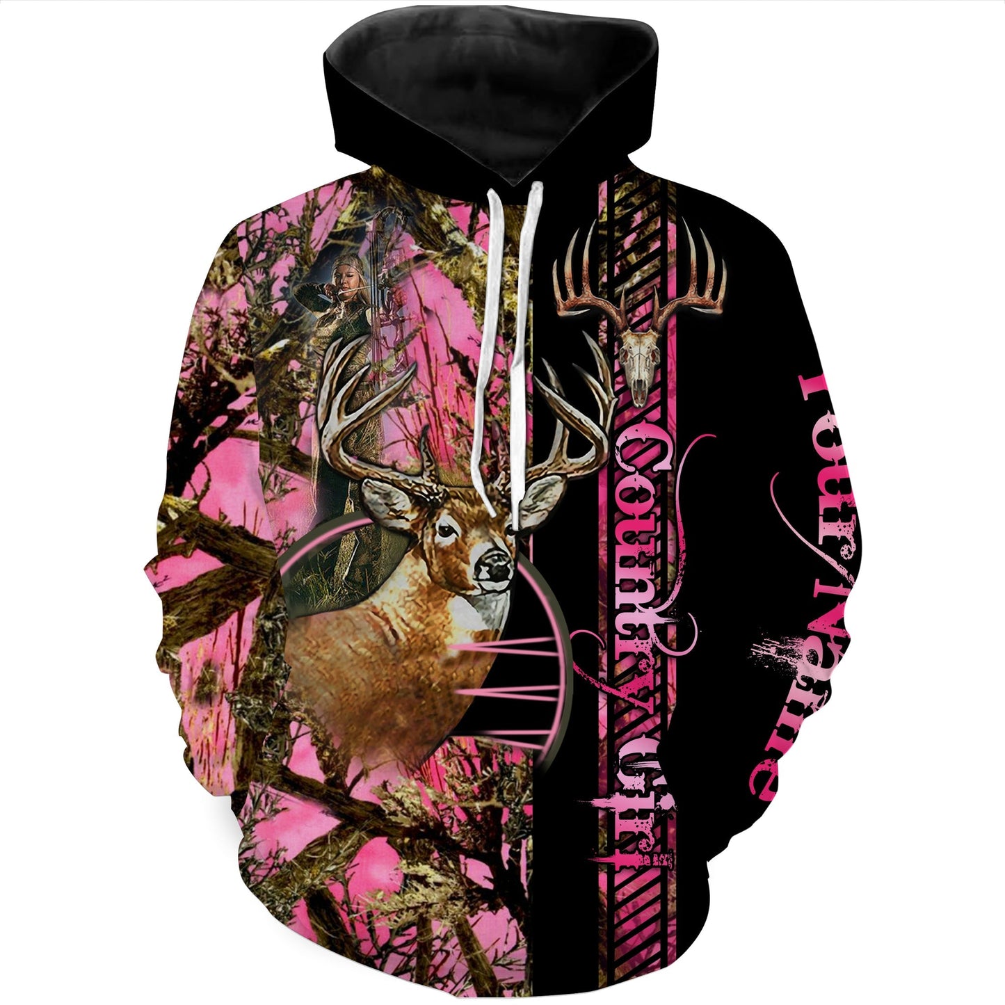 Country Girl Deer Hunting Customize Name 3D Shirts