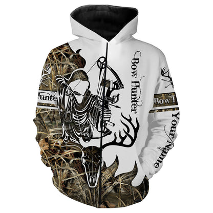 Bow Hunting Deer Skull Customize Name 3D Shirts