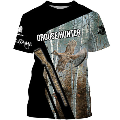 Ruffed Grouse Deer Hunting Customize Name 3D Shirts