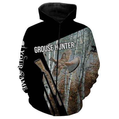 Ruffed Grouse Deer Hunting Customize Name 3D Shirts