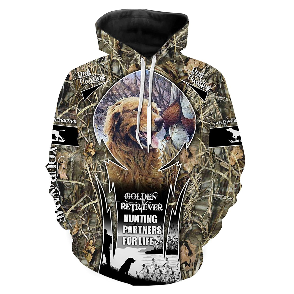 Golden Retriever Hunting Customize Name 3D Shirts