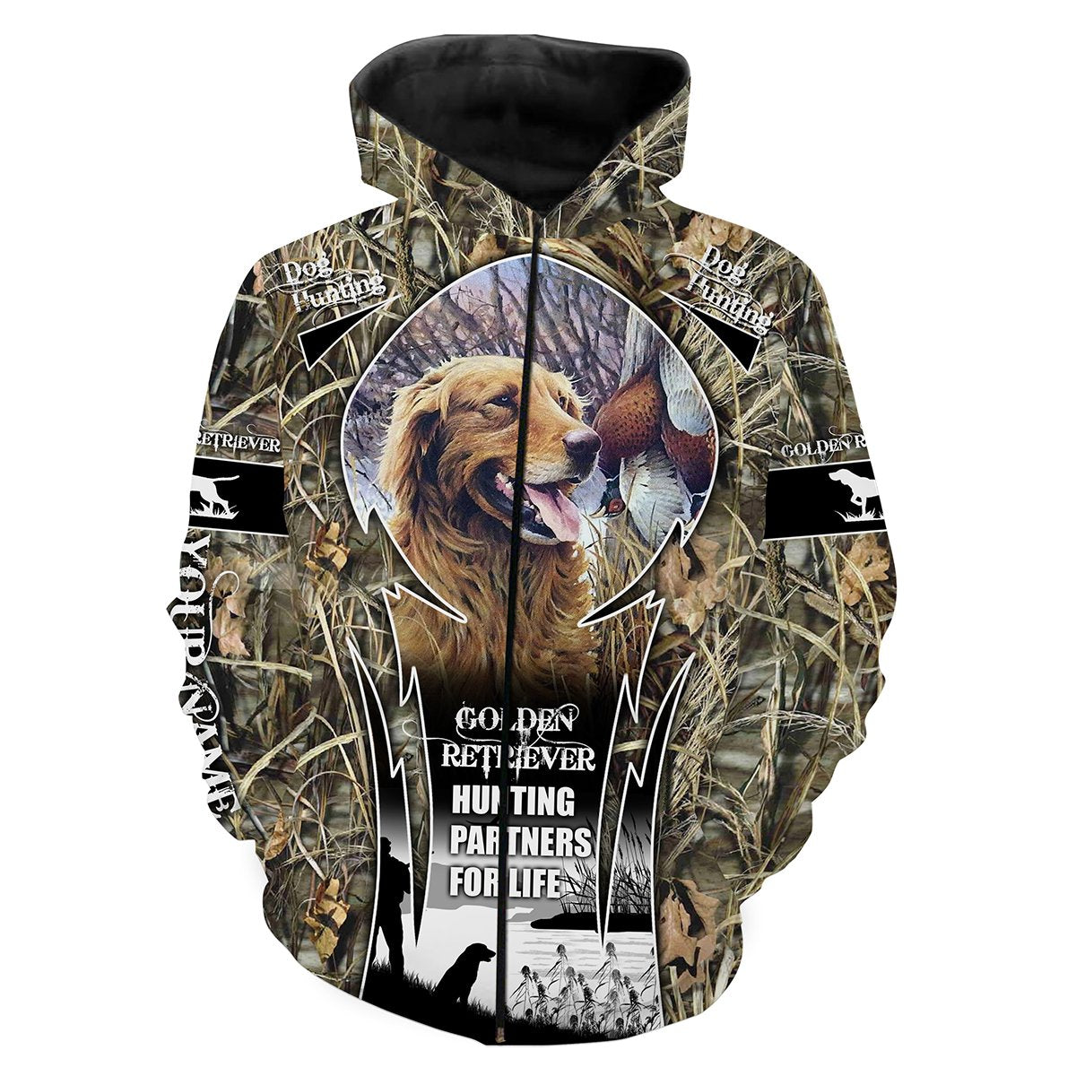 Golden Retriever Hunting Customize Name 3D Shirts