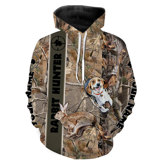 Rabbit Hunting With Beagles Customize Name 3D Shirts