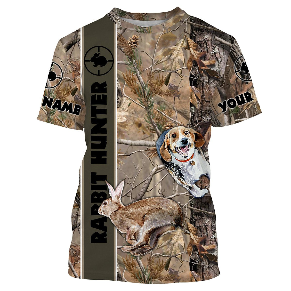 Rabbit Hunting With Beagles Customize Name 3D Shirts