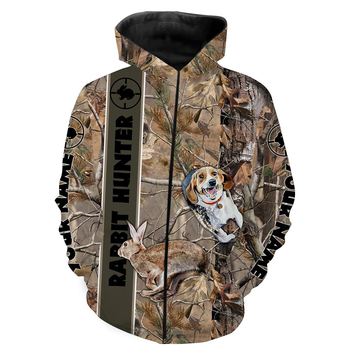 Rabbit Hunting With Beagles Customize Name 3D Shirts