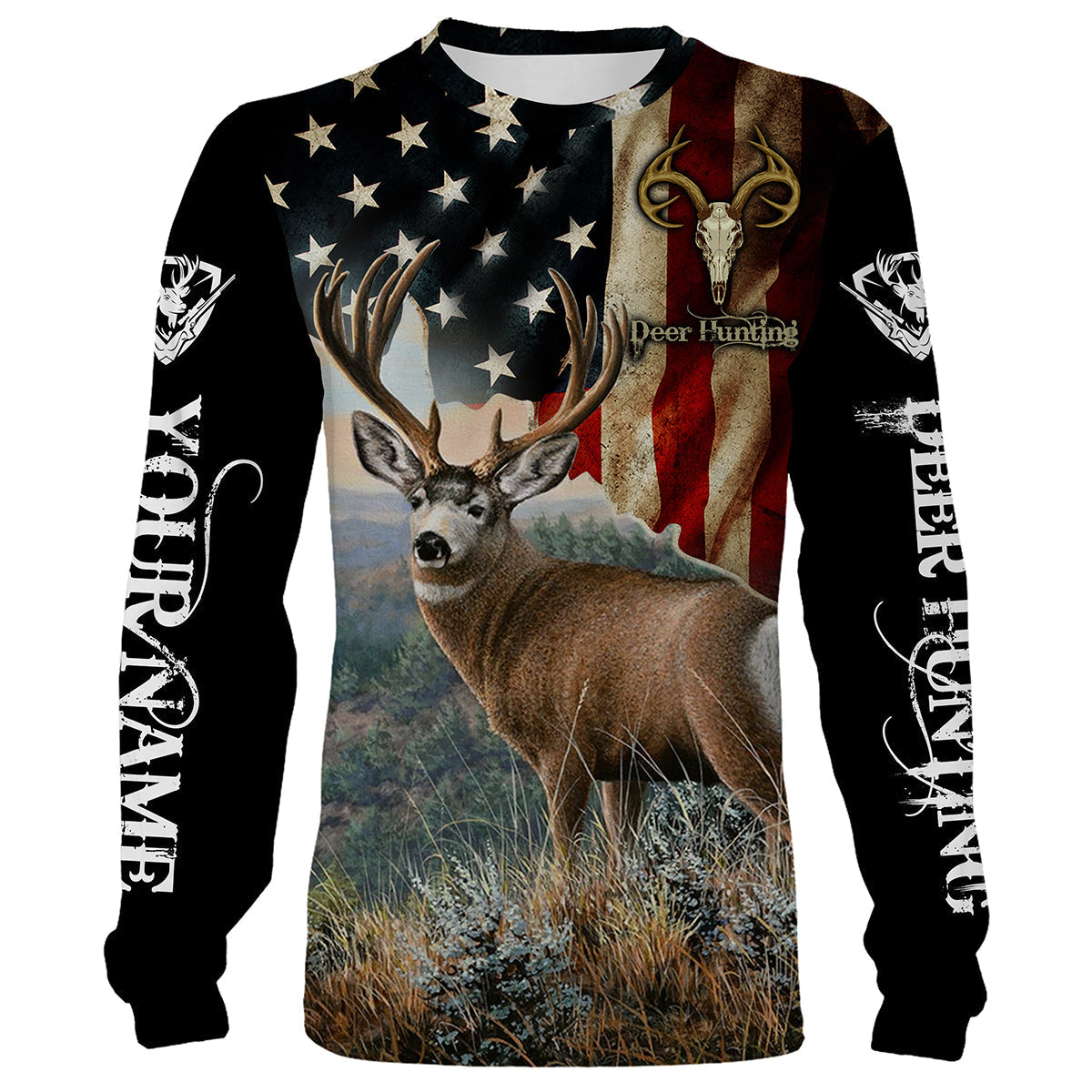 Mule Deer Hunting Customize Name 3D Shirts