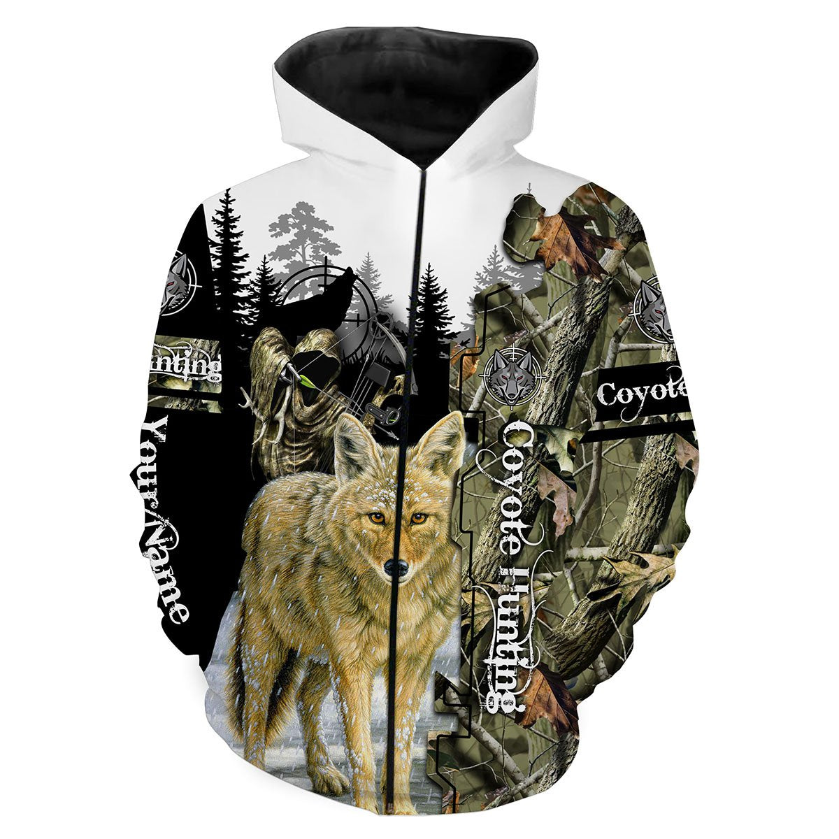 Coyote Hunting Customize Name 3D Shirts