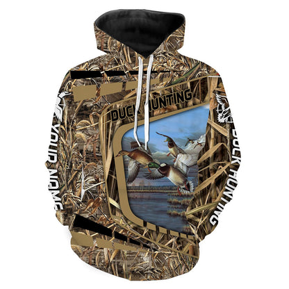 Duck Hunting Customize Name 3D Shirts