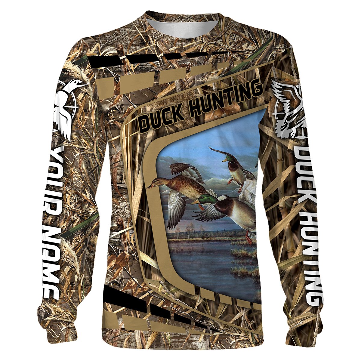 Duck Hunting Customize Name 3D Shirts