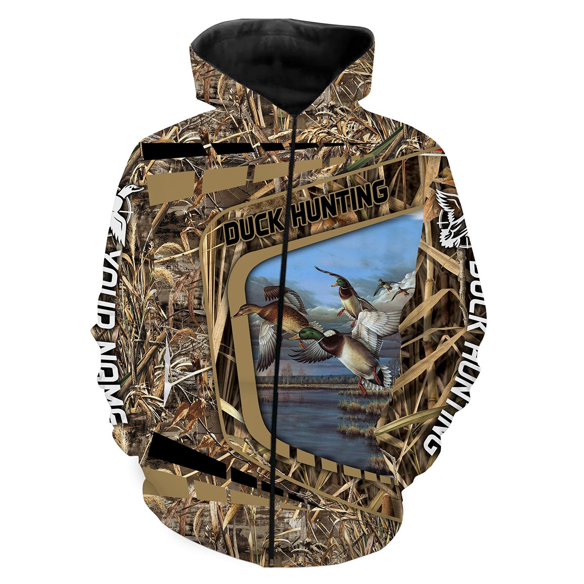 Duck Hunting Customize Name 3D Shirts