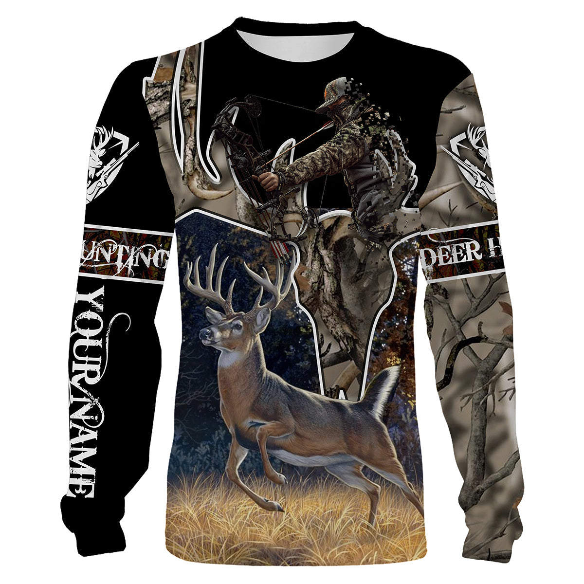 Deer Hunting Customize Name 3D Shirts