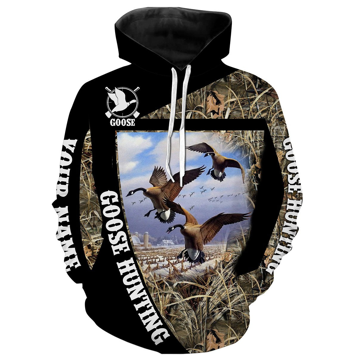 Goose Hunting Customize Name 3D Shirts