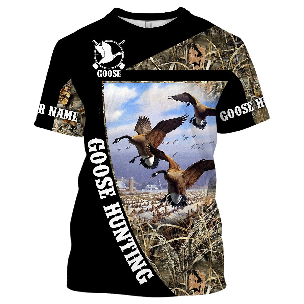 Goose Hunting Customize Name 3D Shirts