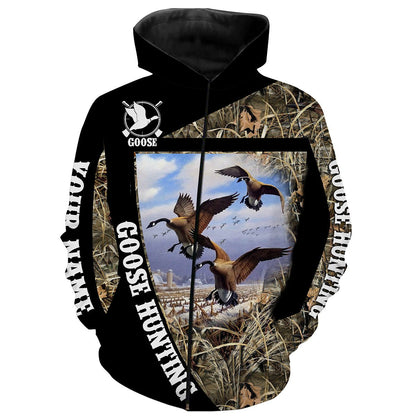 Goose Hunting Customize Name 3D Shirts