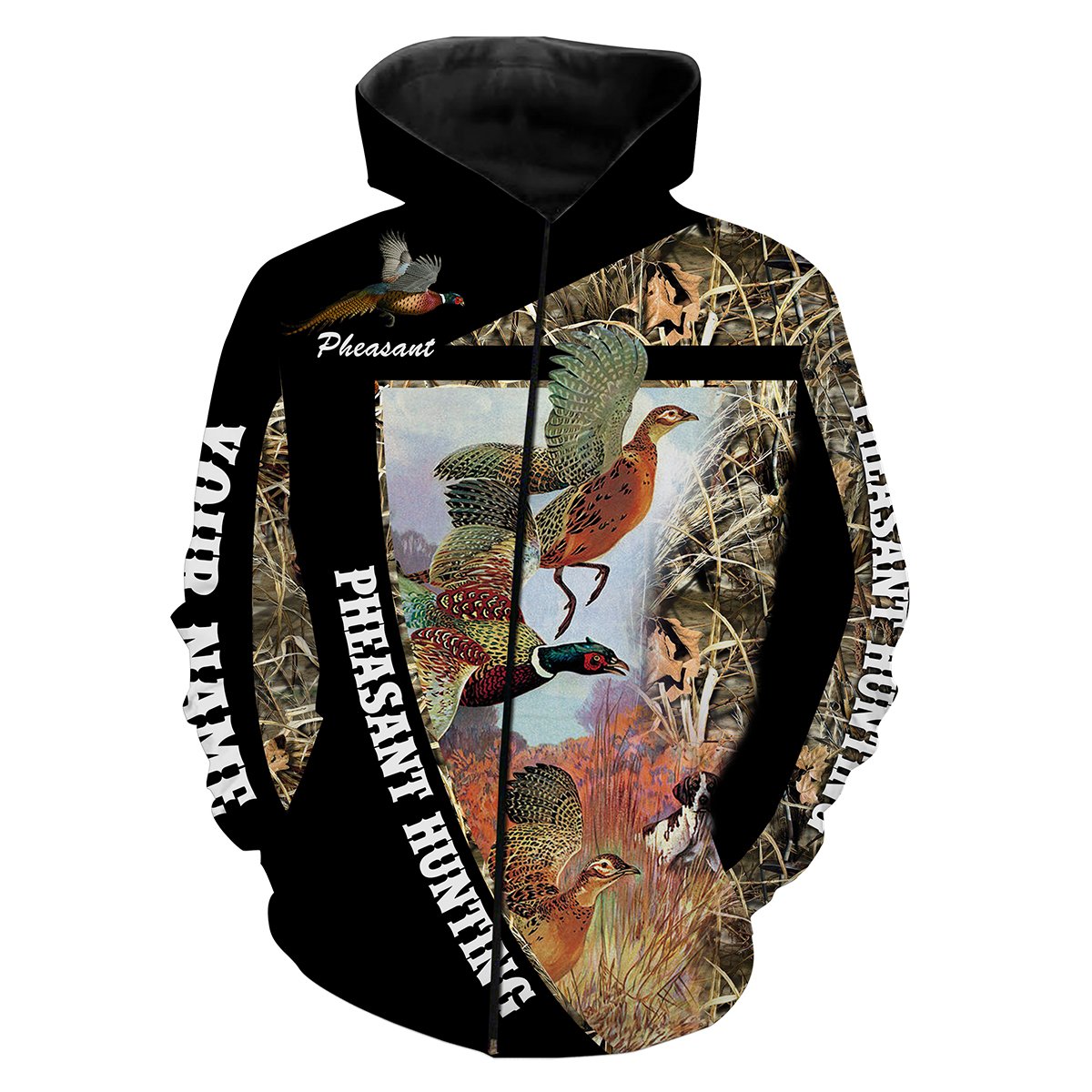 Pheasant Hunting Customize Name 3D Shirts