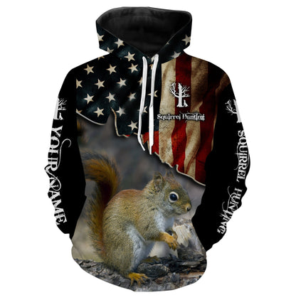 Squirrel Hunting Customize Name 3D Shirts