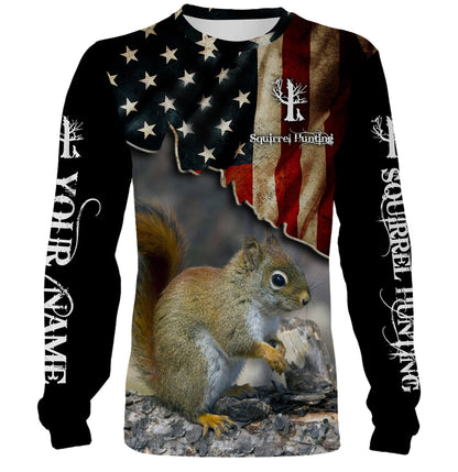 Squirrel Hunting Customize Name 3D Shirts