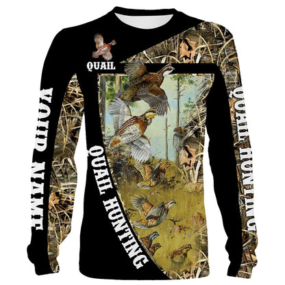 Quail Hunting Customize Name 3D Shirts