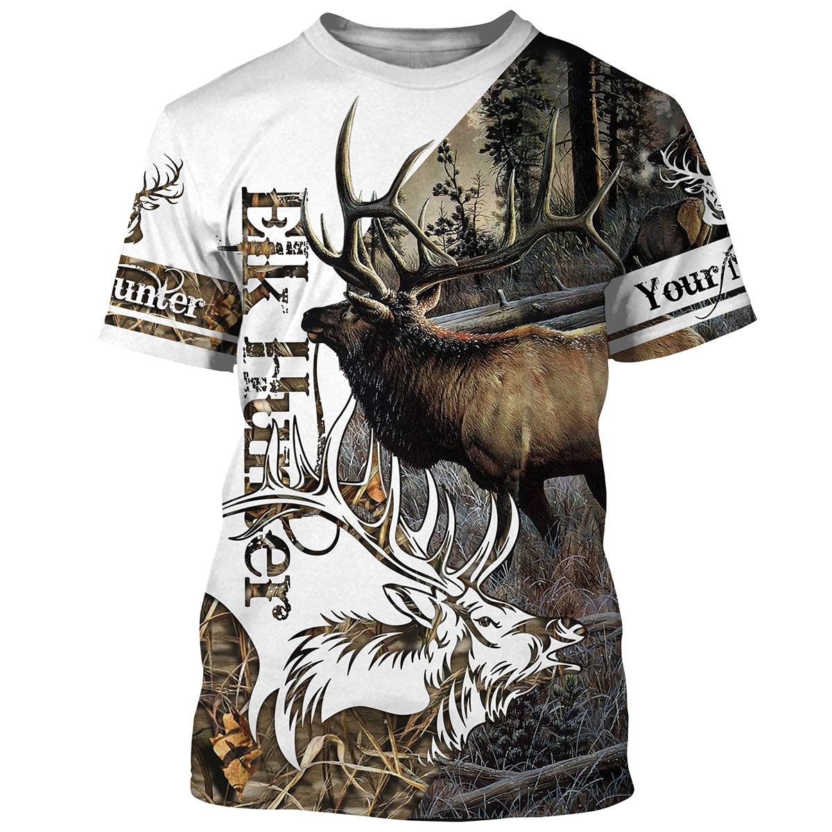 Hunting Camo Customize Name 3D Shirts