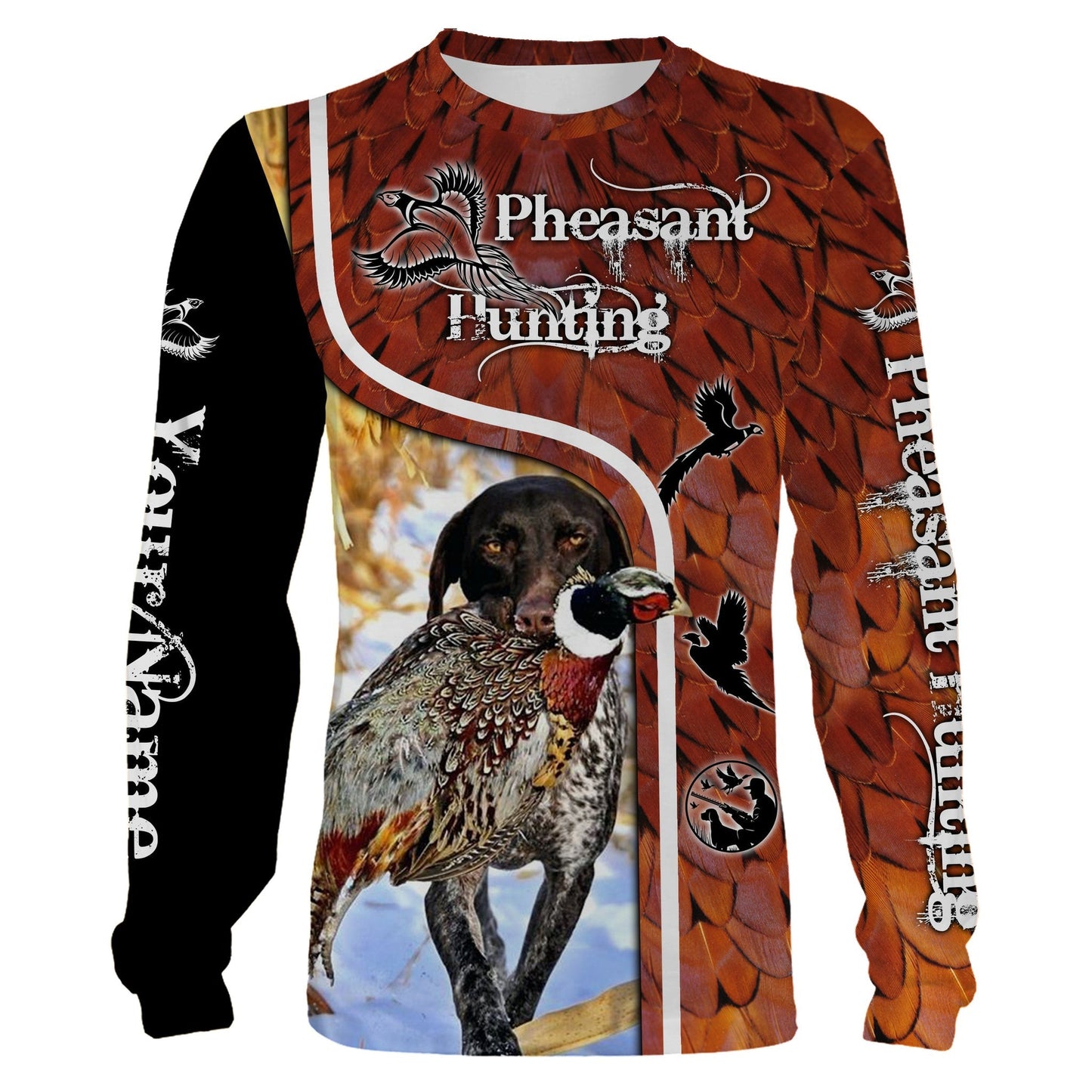 Pheasant Hunting Customize Name 3D Shirts