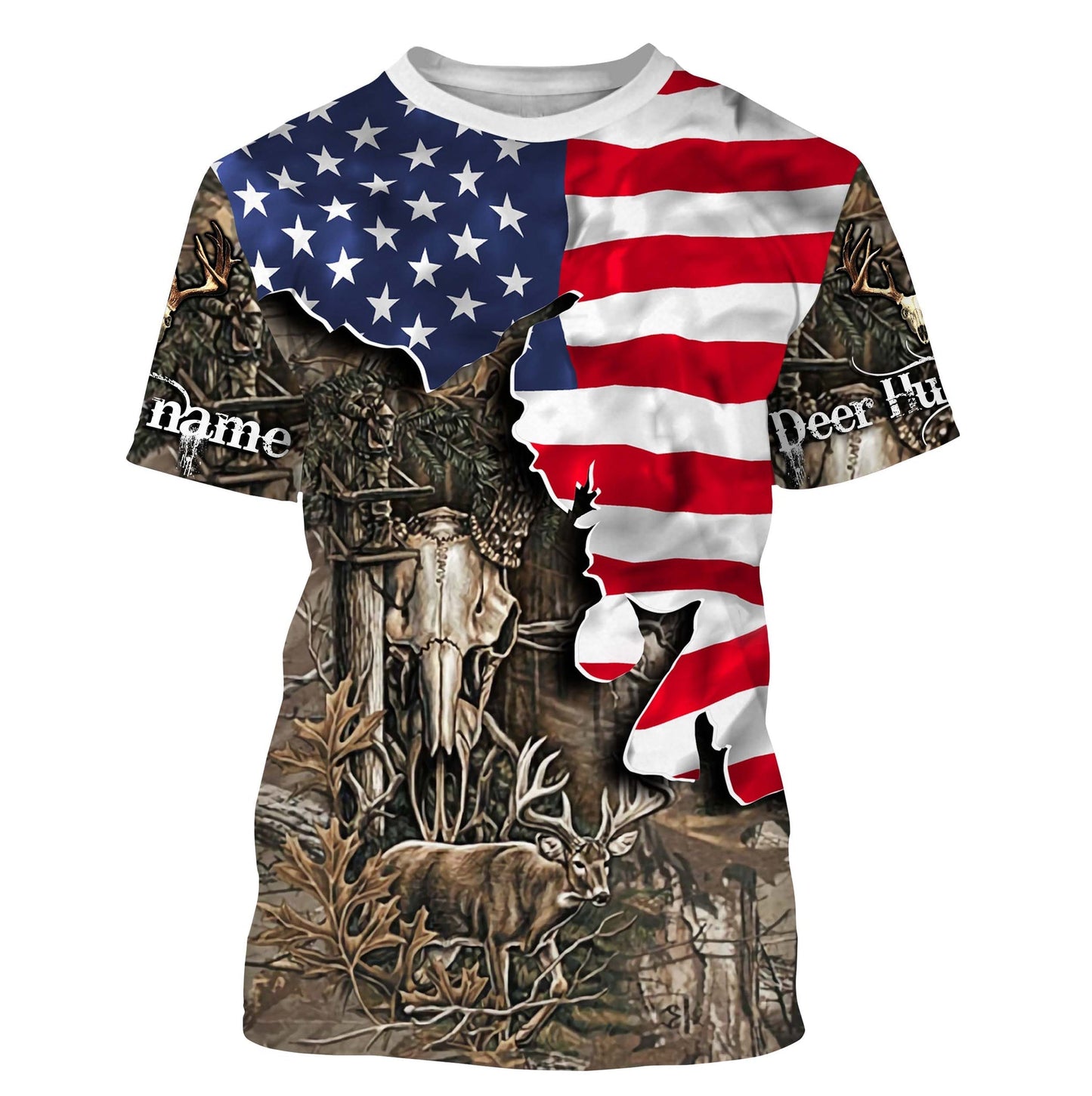 Deer Hunting Customize Name 3D Shirts