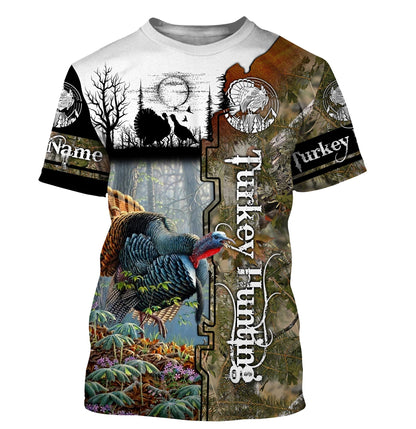 Turkey Hunting Customize Name 3D Shirts