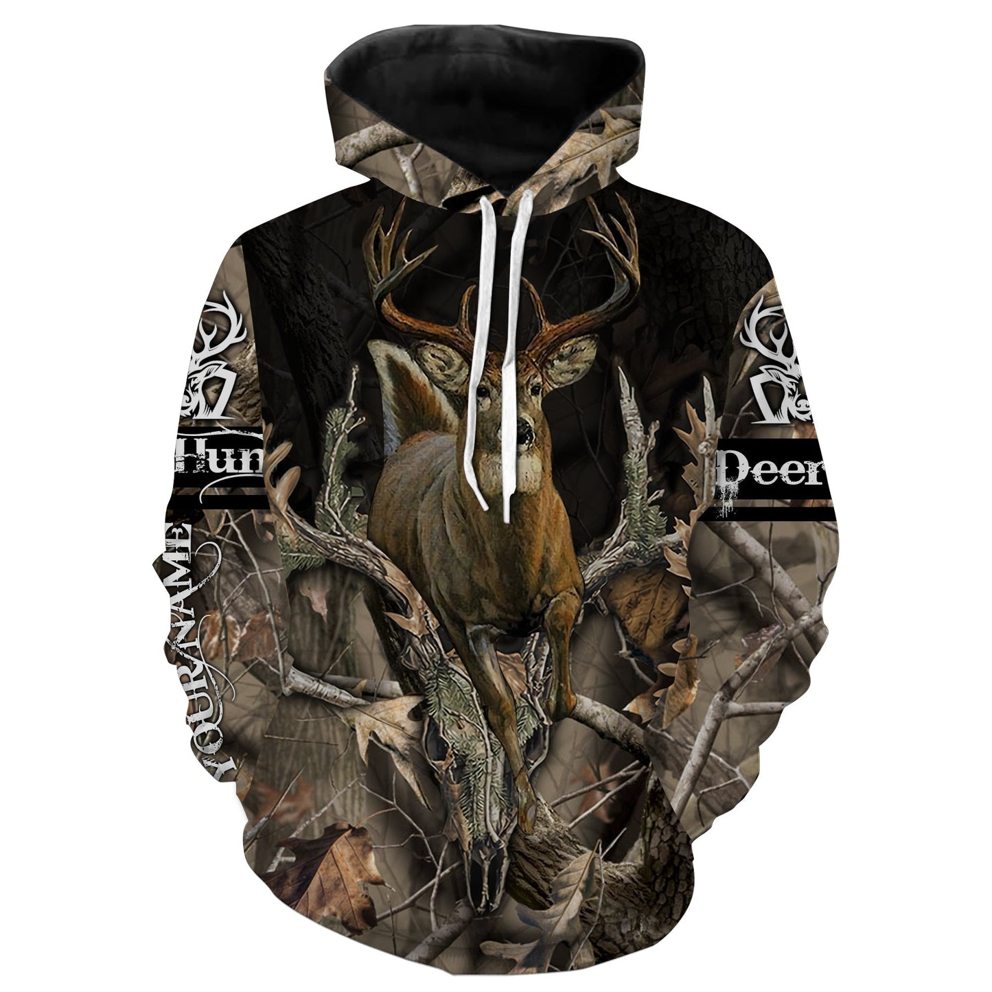 Whitetail Deer Hunting Customize Name 3D Shirts