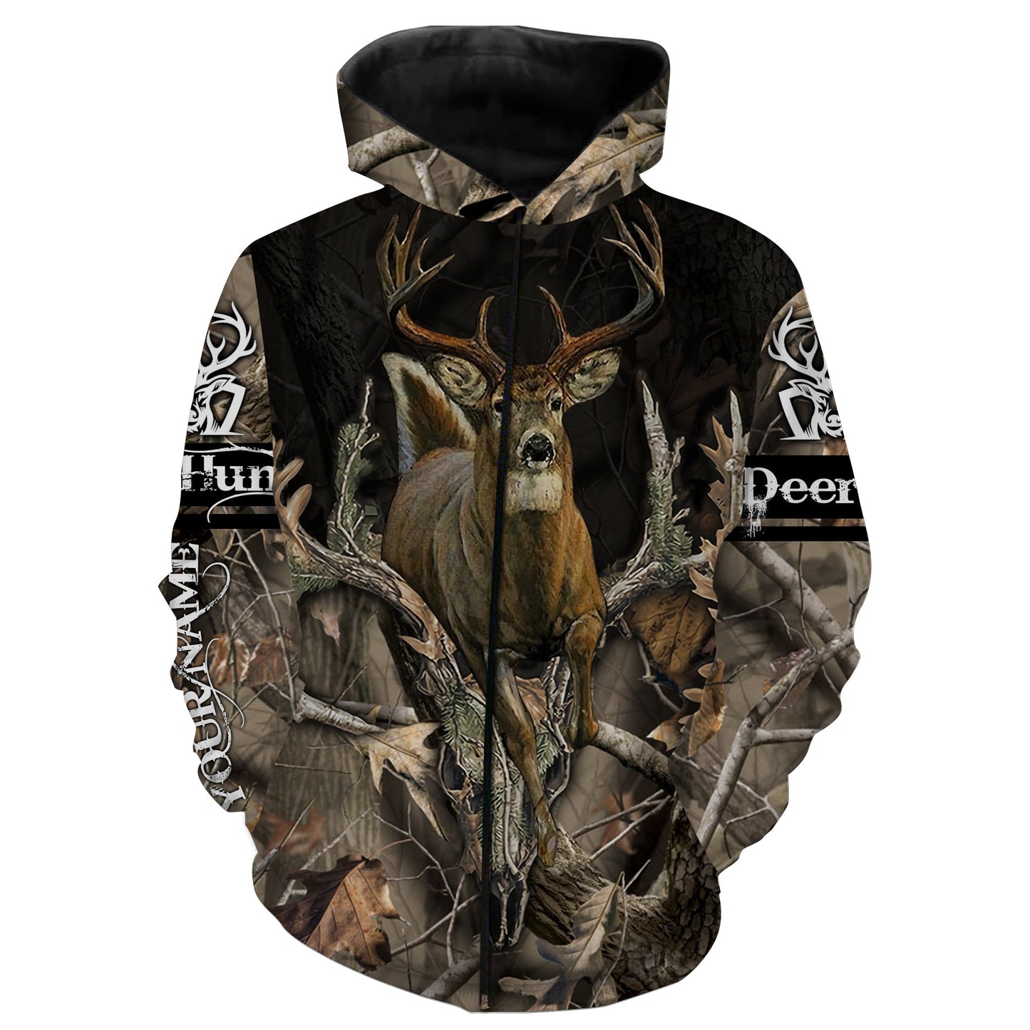 Whitetail Deer Hunting Customize Name 3D Shirts