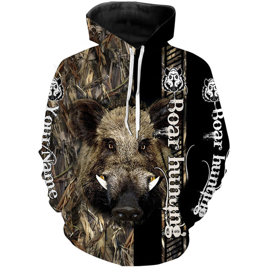 Boar Hunting Customize Name 3D Shirts