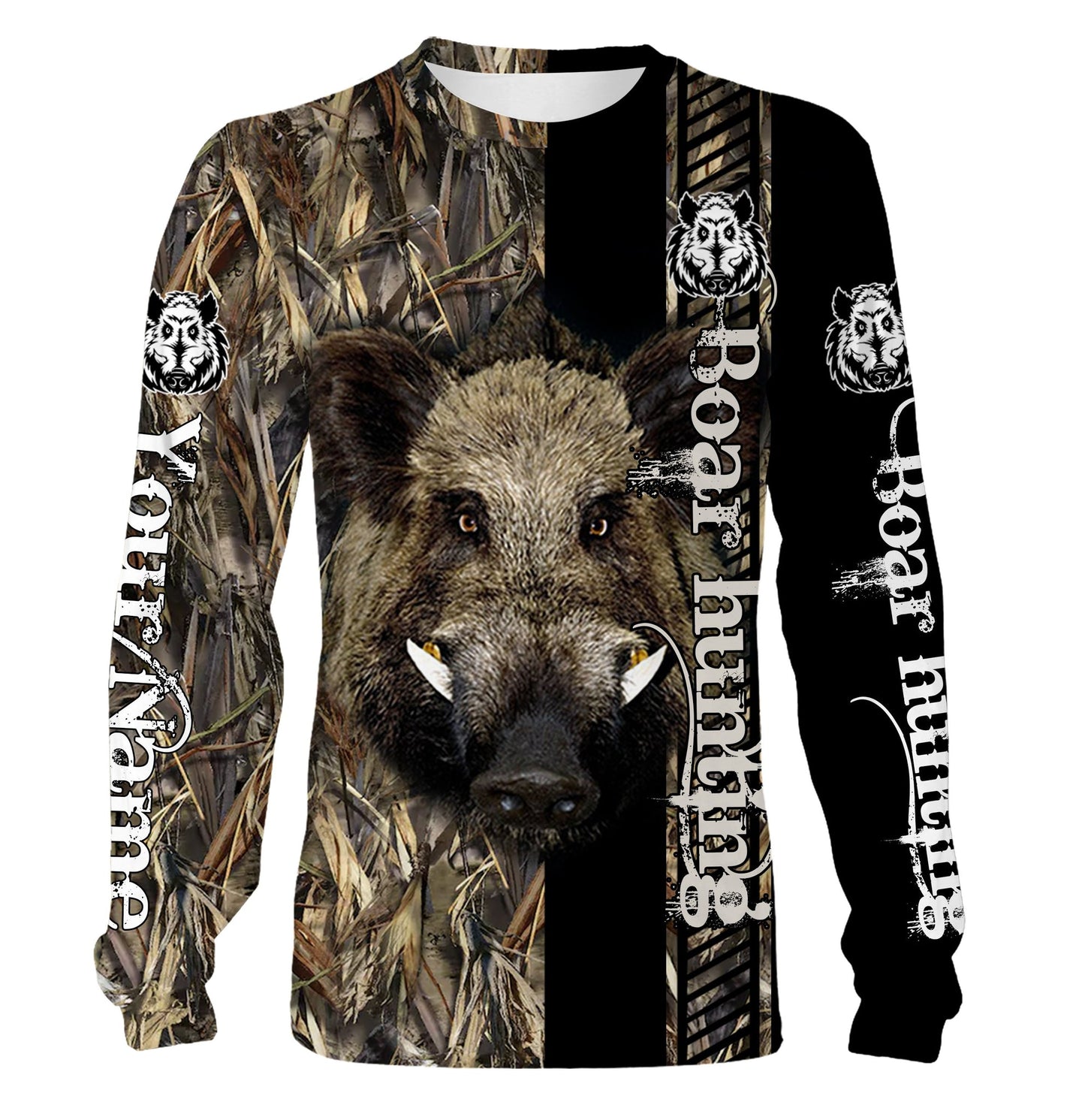 Boar Hunting Customize Name 3D Shirts