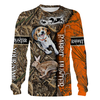 Rabbit Hunting Customize Name 3D Shirts