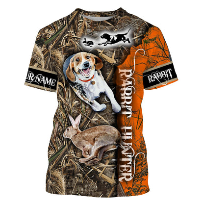 Rabbit Hunting Customize Name 3D Shirts