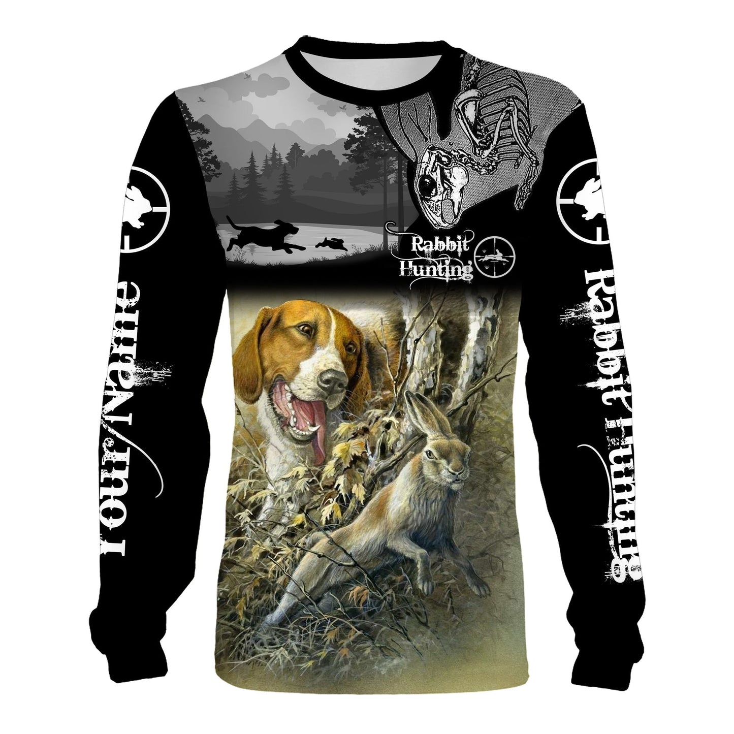 Rabbit Hunting Customize Name 3D Shirts