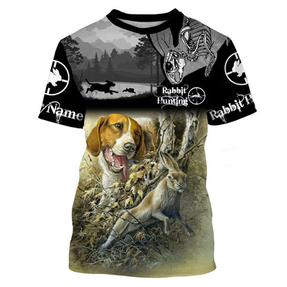 Rabbit Hunting Customize Name 3D Shirts