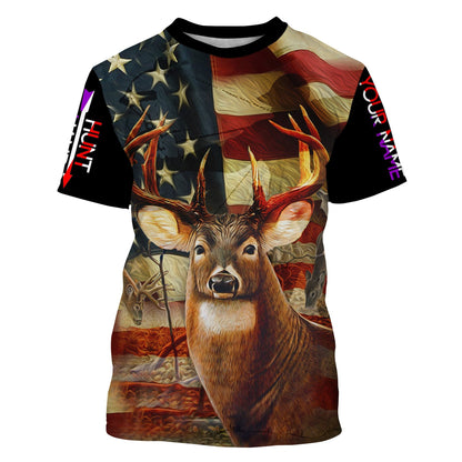 Deer Hunting Customize Name 3D Shirts