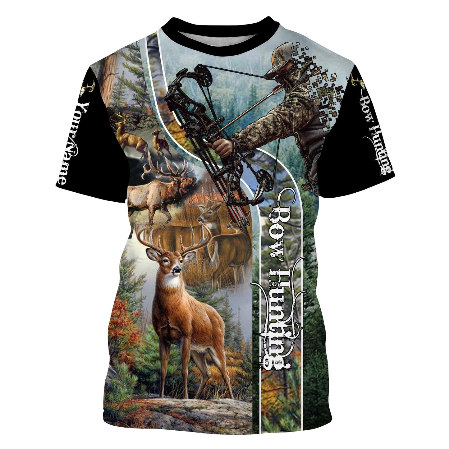 Bow Hunting Customize Name 3D Shirts