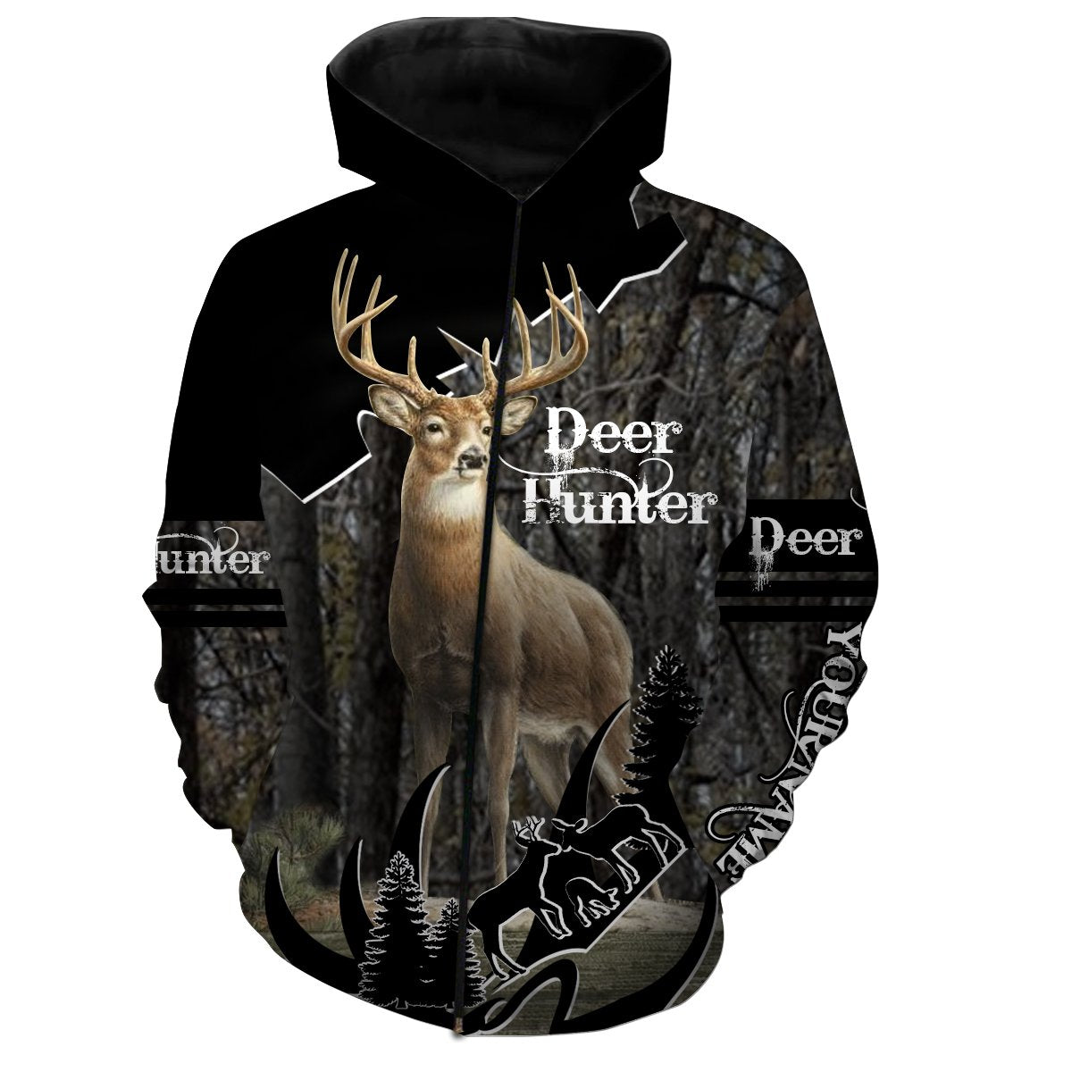 Deer Hunting Customize Name 3D Shirts