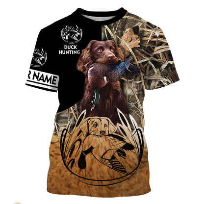 Duck hunt With Boykin Spaniel Customize Name 3D Shirts