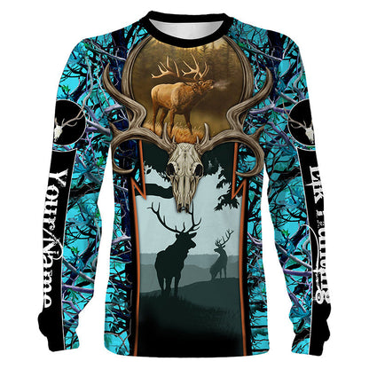 Best Elk Hunting Customize Name 3D Shirts