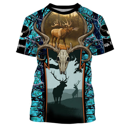 Best Elk Hunting Customize Name 3D Shirts