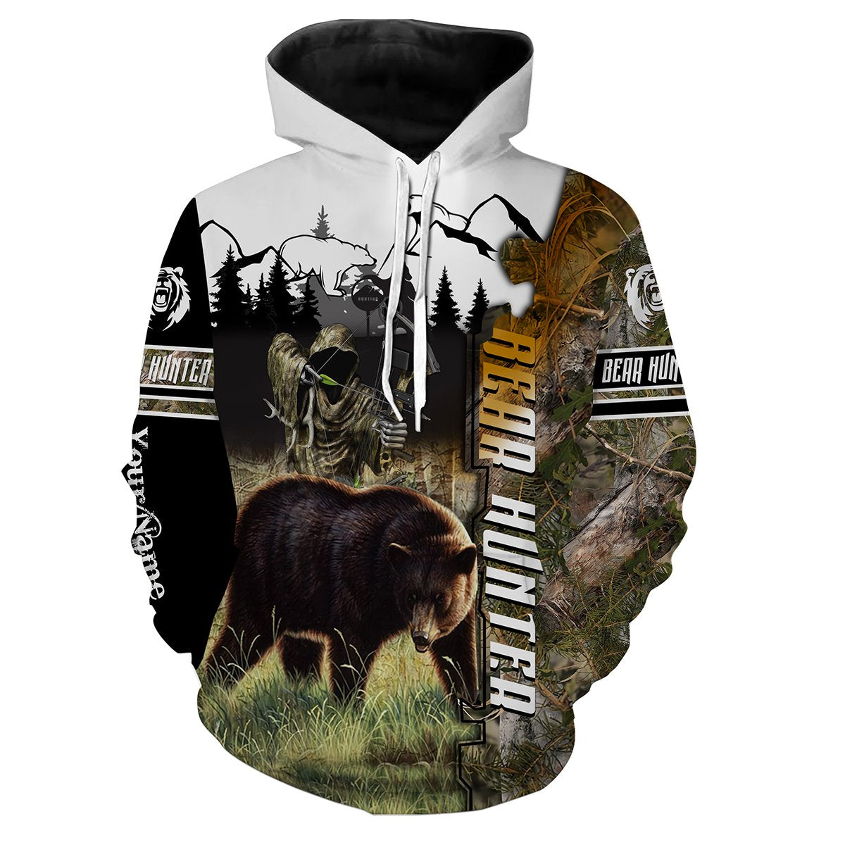 Bear Hunting Customize Name 3D Shirts