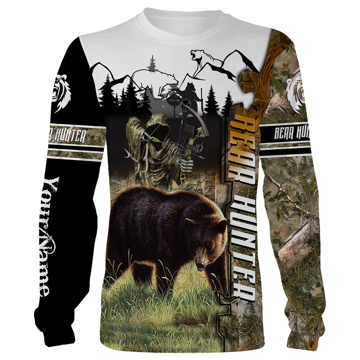 Bear Hunting Customize Name 3D Shirts