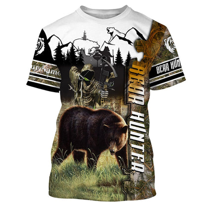 Bear Hunting Customize Name 3D Shirts